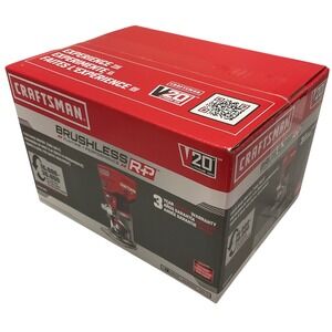 Craftsman V20 Brushless RP Cordless Fixed Base Router Tool Only CMCW400B 20V Max